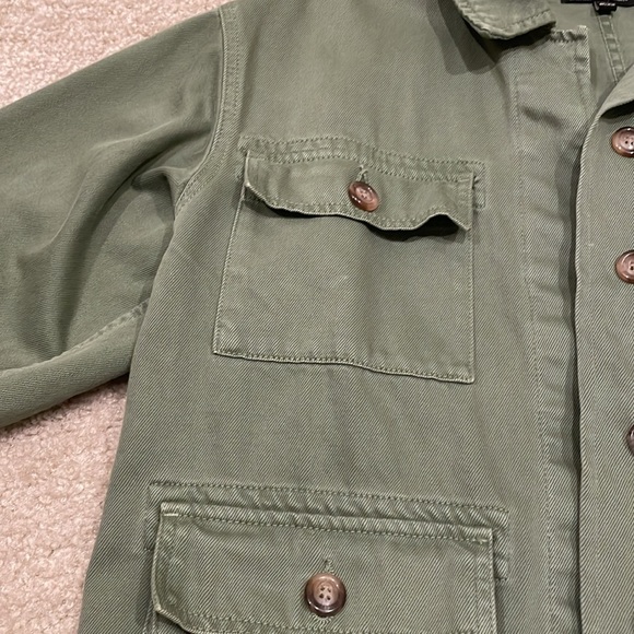 Zara trf women jacket green size s/m - Picture 2 of 9